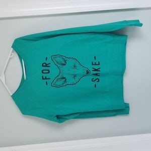 Turquoise For Fox Sake sweatshirt